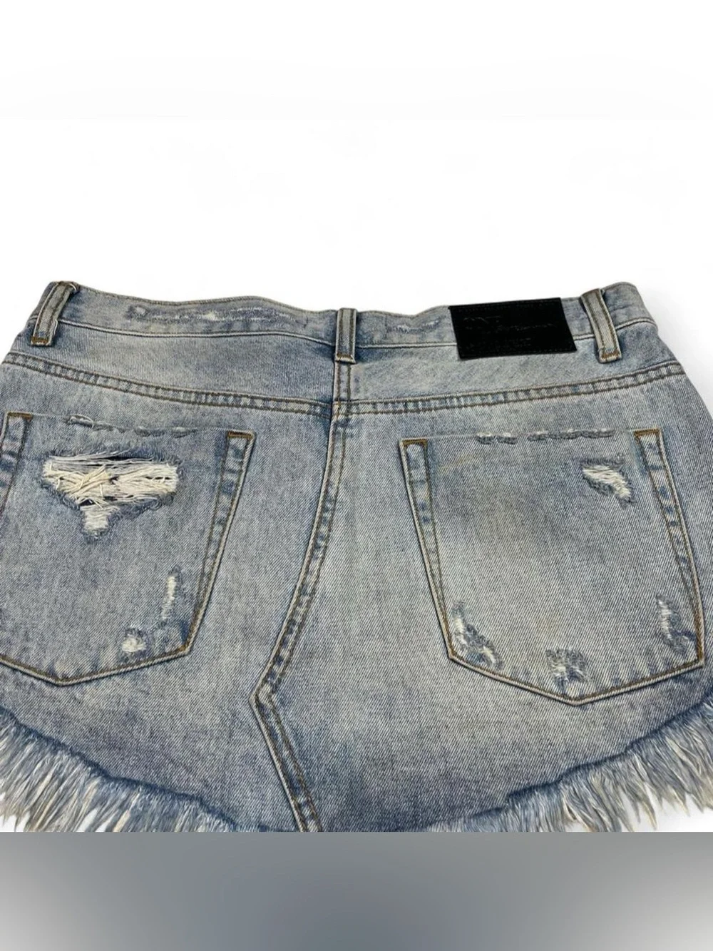ONExOneTeaspoon Handmade Skirt Distressed Button Fly LowRise Relaxed Women’s 27